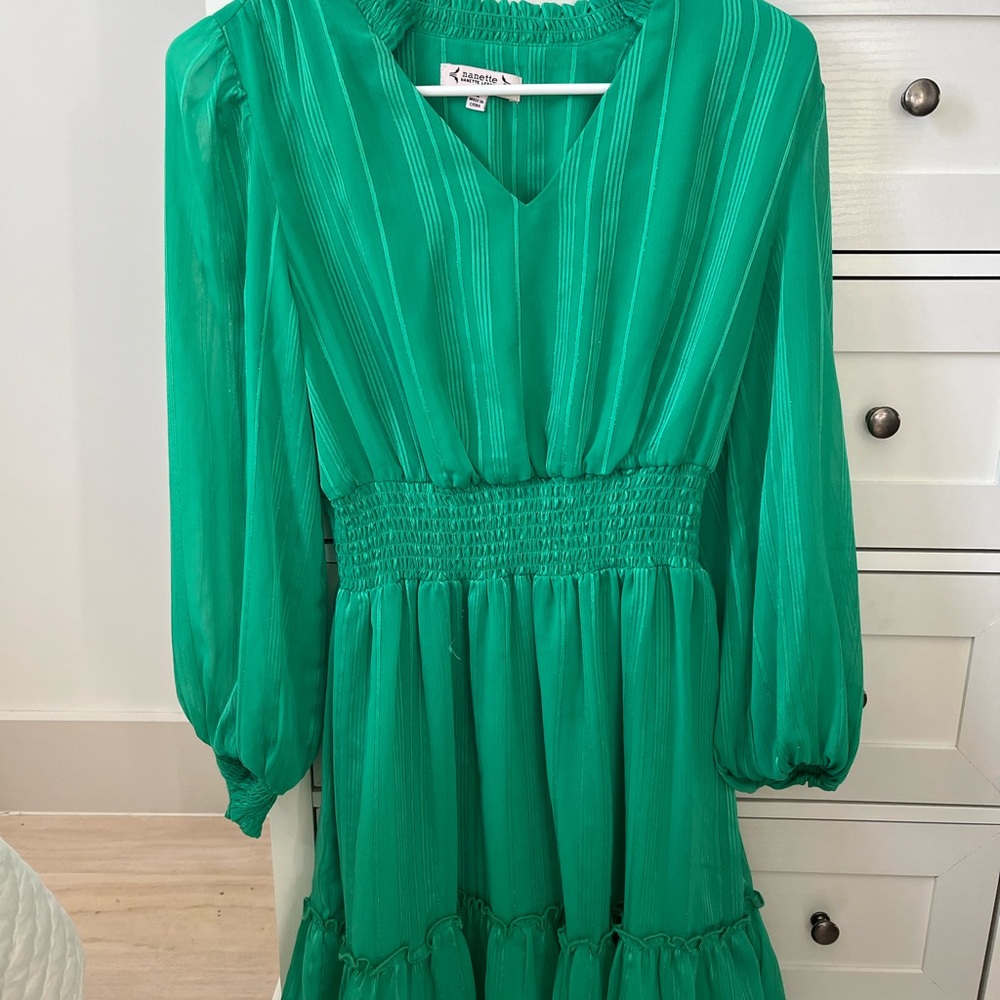 Nanette Lepore Vibrant Green Blouse